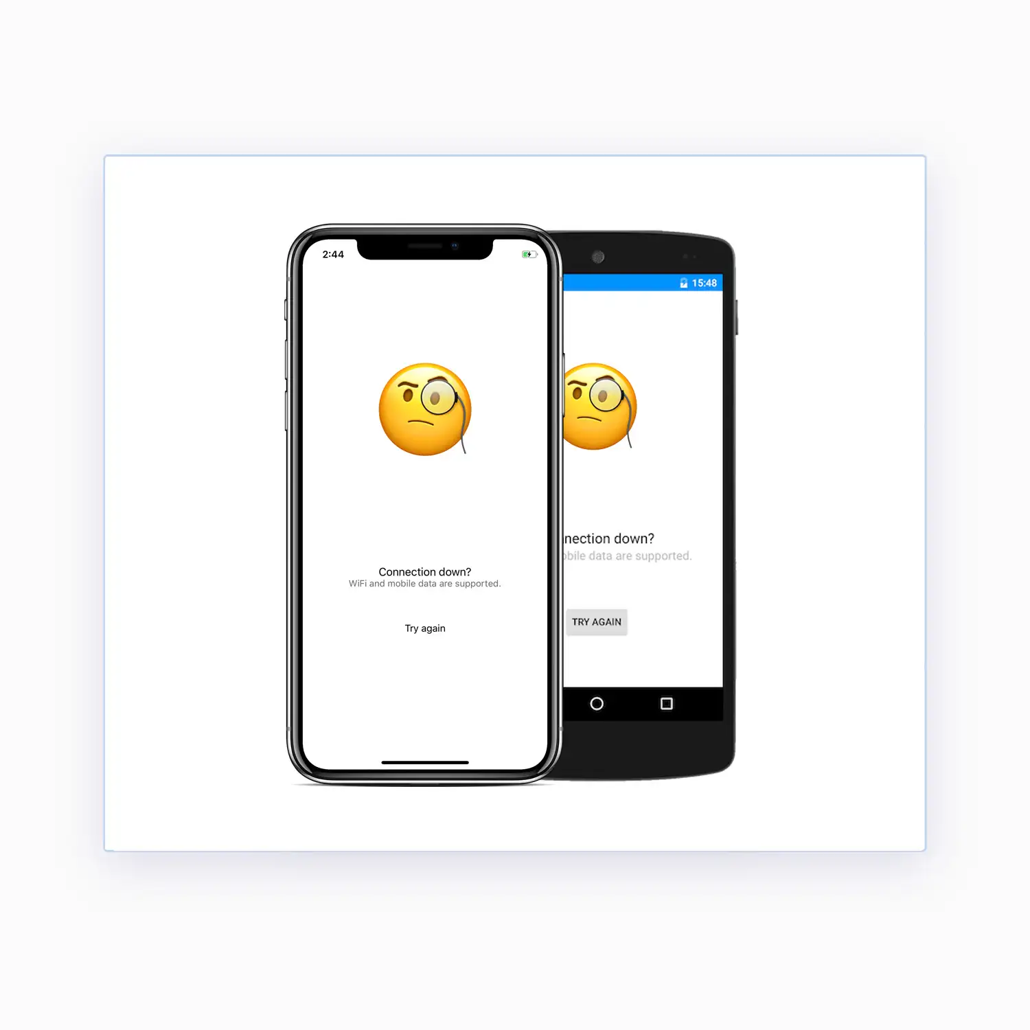 Offline screen when your user is offline